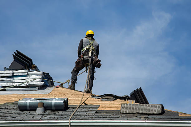 Professional Metal Roofing technician working in Monson, MA